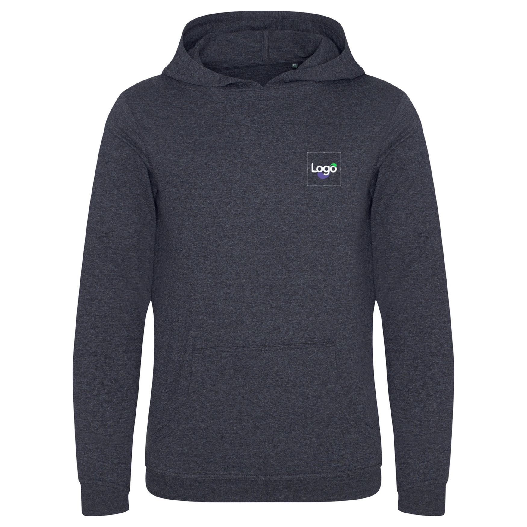 Sudadera con capucha Lusaka sostenible sudadera con capucha AWDIS ECOLOGIA personalización ea040 - Charcoal