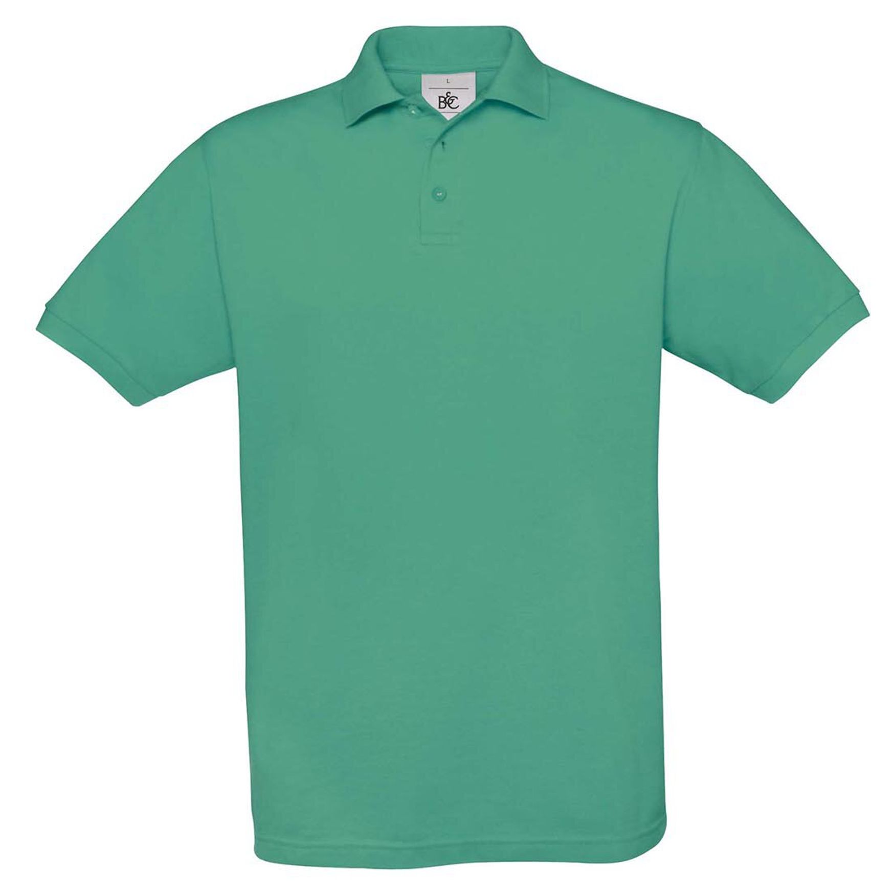 SAFRAN Polo coton boutons pu409 - Pacific green