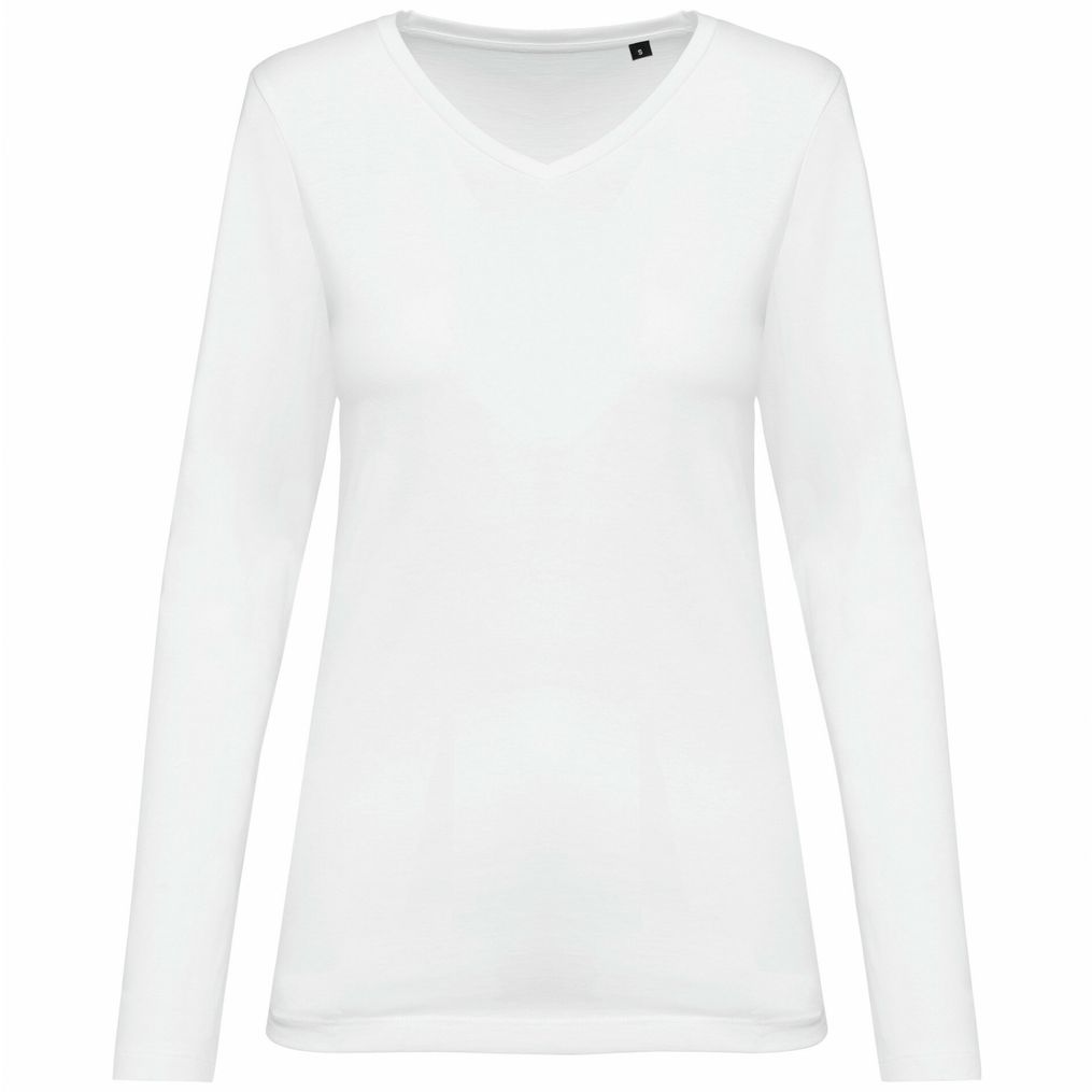 Image produit T-shirt supima® col v manches longues pk307