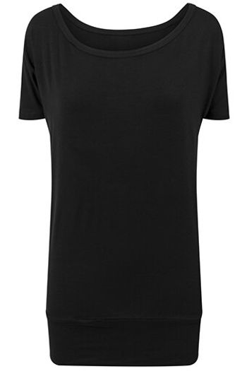 Damaszkowy koszula Tee shirt prosty by040 - Black